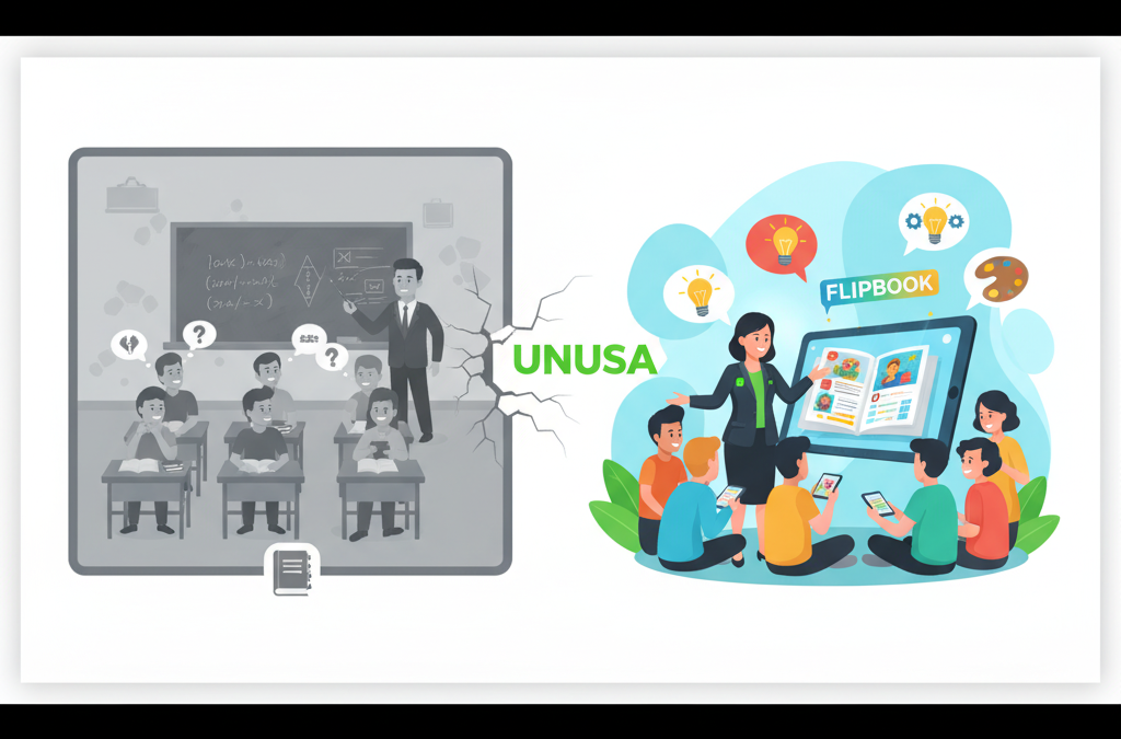 Metode Konvensional Membatasi Kreativitas, Dosen Unusa Tawarkan Solusi Flipbook Digital